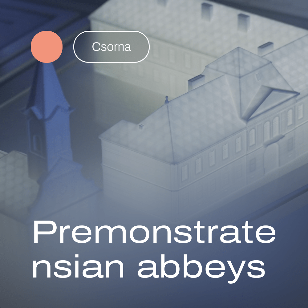 Premonstratensian abbeys 3D printed maquettes