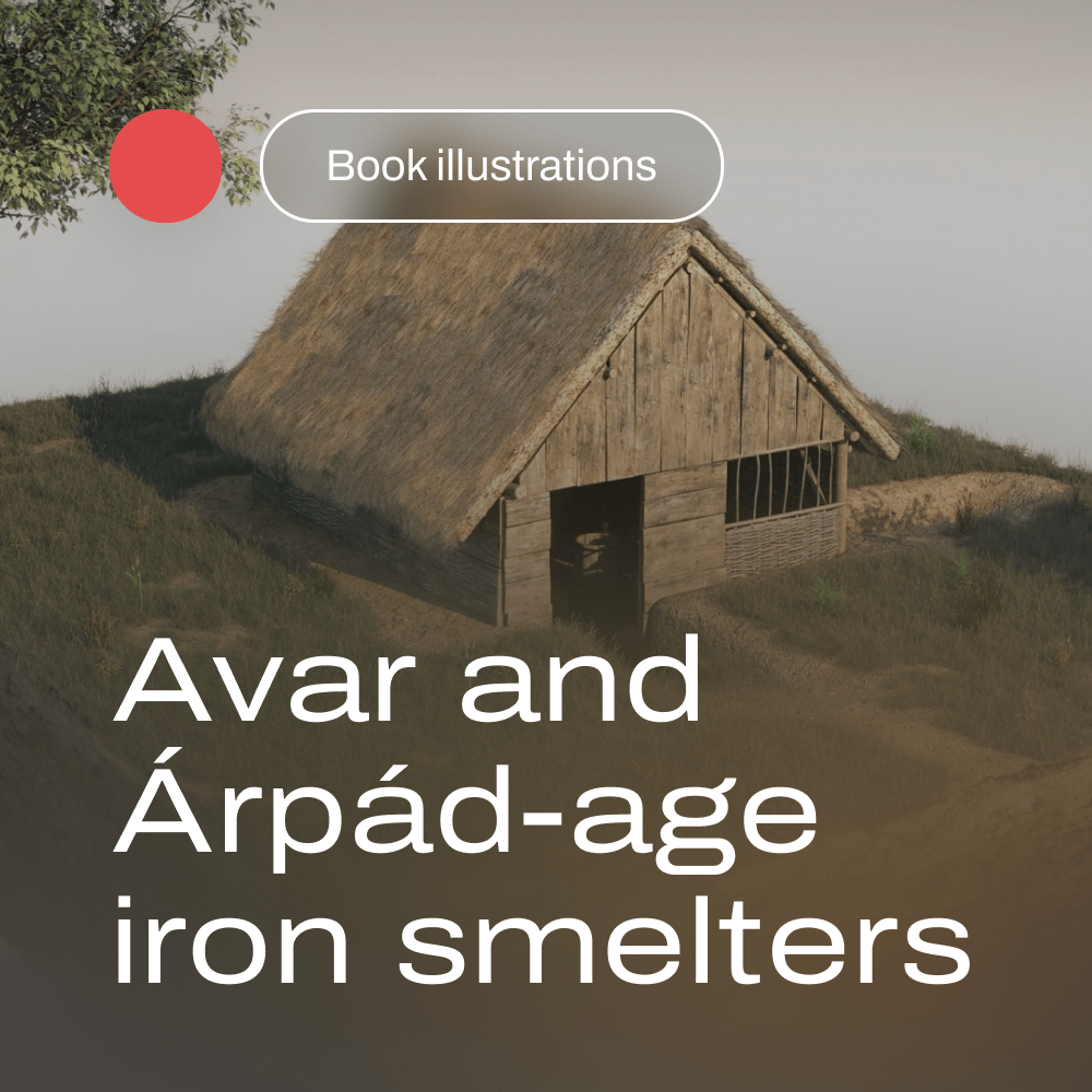 Avar and Árpád-age iron smelters book illustrations