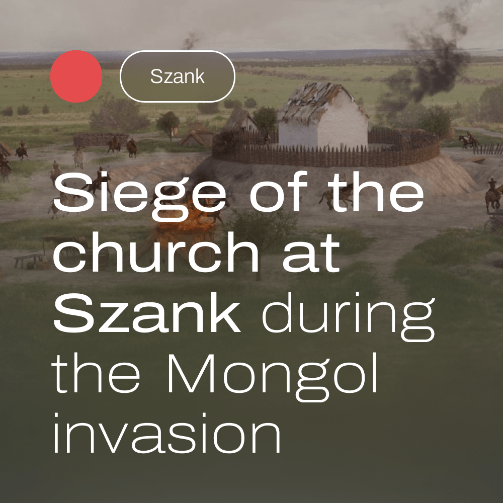 Siege of the church at Szank during the Mongol invasion