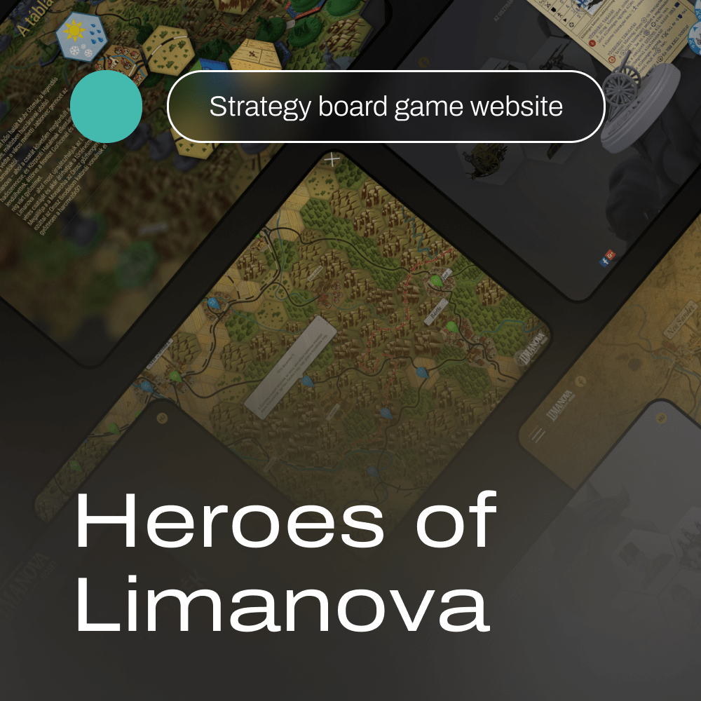 Heroes of Limanova – promotional website for the strategic boardgame