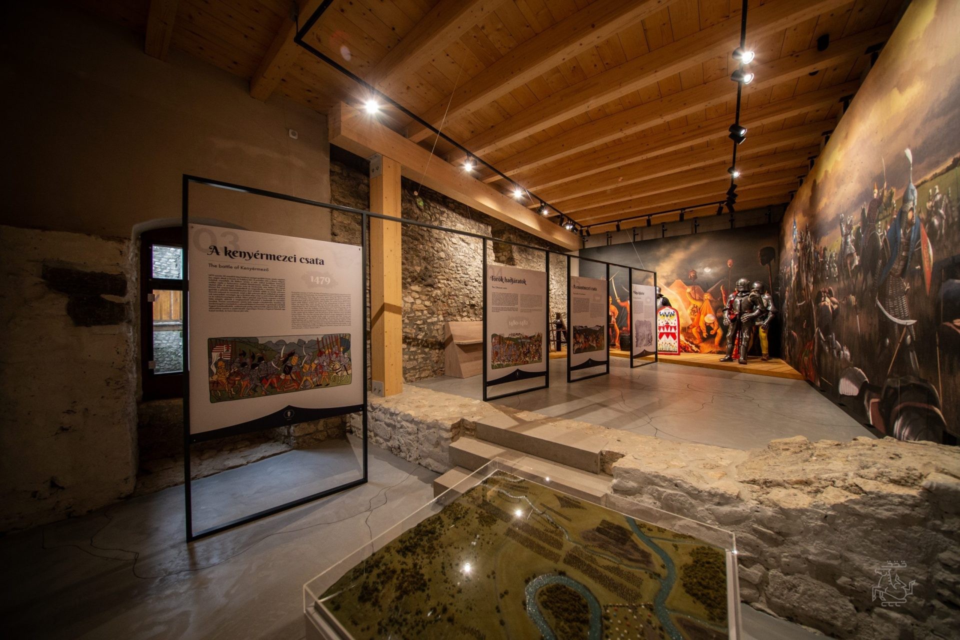 Nagyvázsony, Kinizsi Castle - Battle of the Bread Field, model