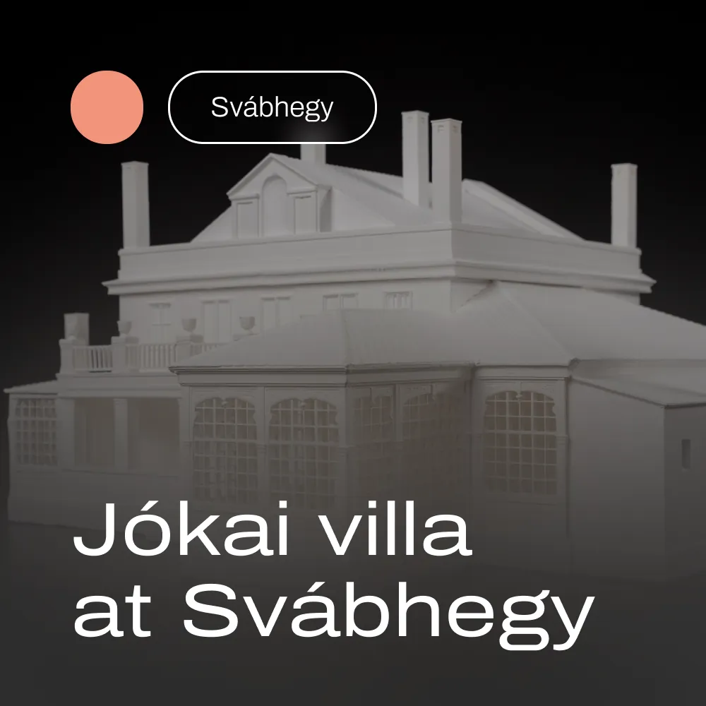 Theoretical reconstruction of the Jókai villa at Svábhegy